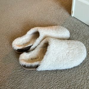 Madewell Sherpa Slip Ons